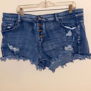 Shein Women’s Distressed Jean Shorts XXL
